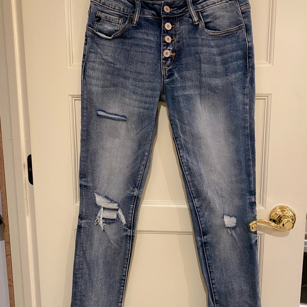 KanCan button fly Distressed Jeans